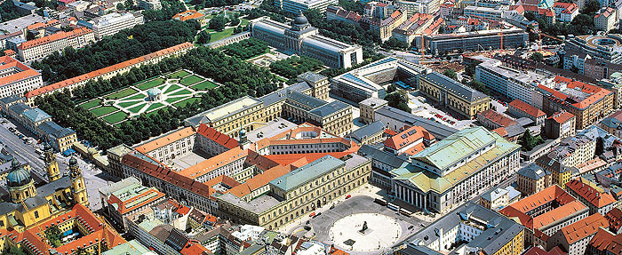 Bild: Luftbild der Residenz München